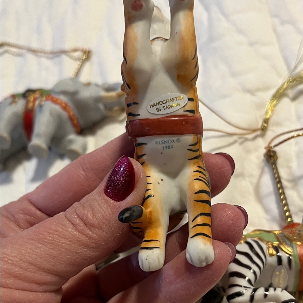 Lenox Vibrant Animal Ornament Collection set of 7 - Picture 5 of 10